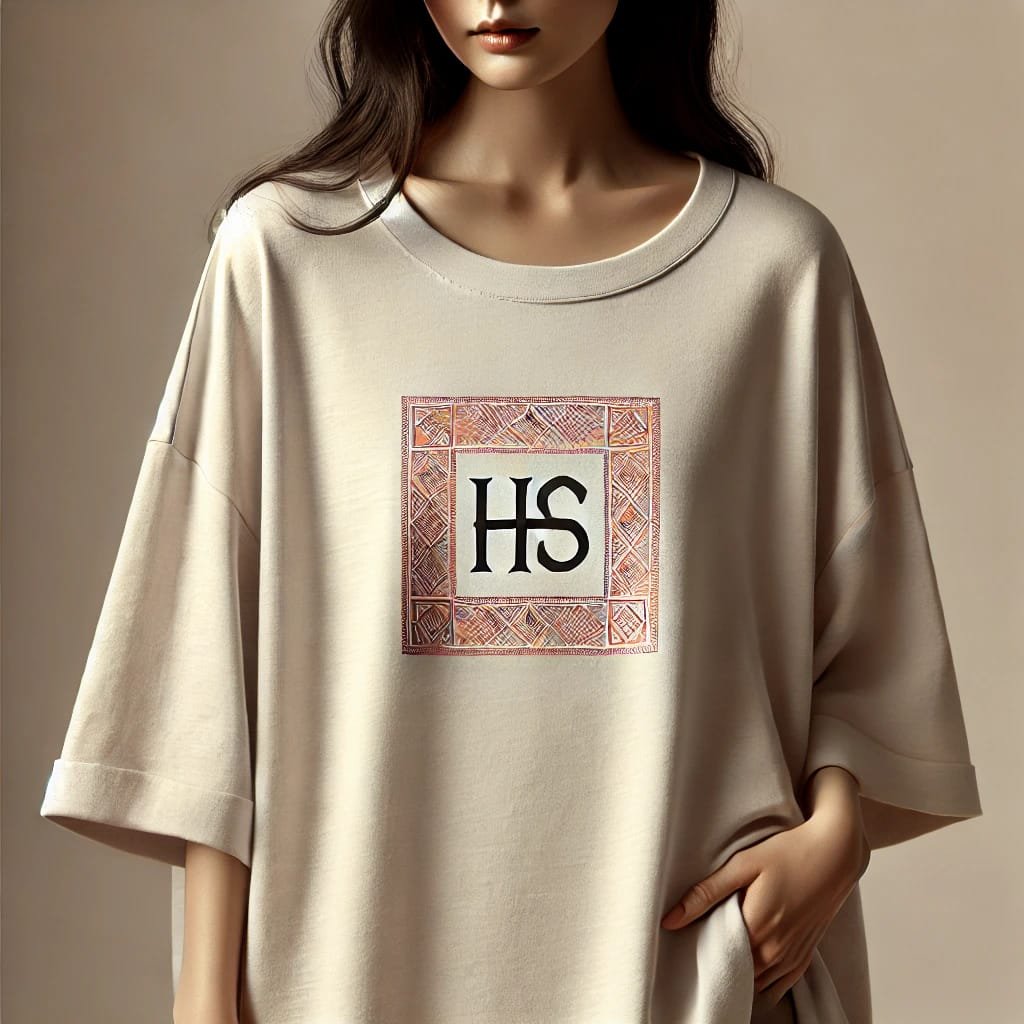Manifest Oversized Tee – Silver